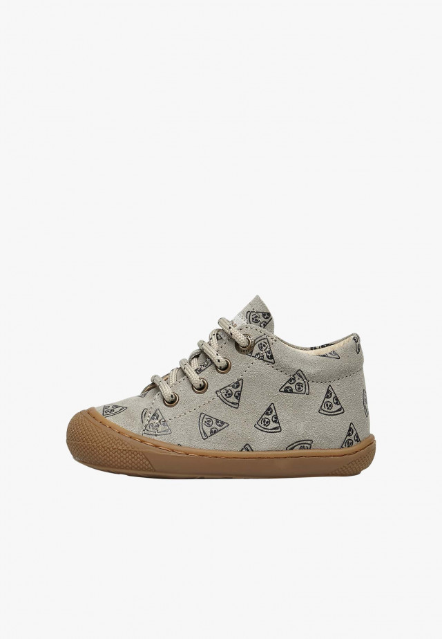 NATURINO COCOONLauflernschuhe aus Veloursleder, Grau