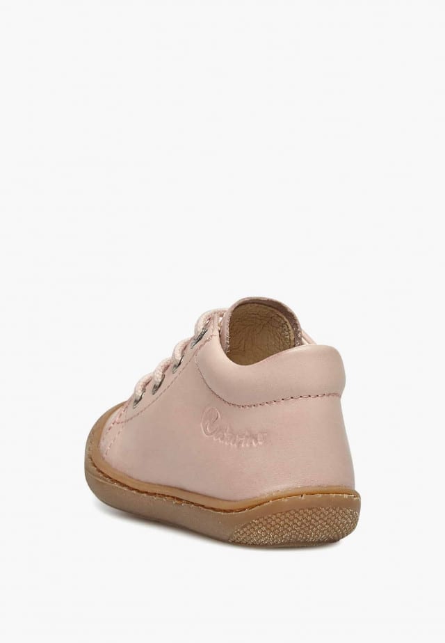 NATURINO COCOONLauflernschuhe aus Nappaleder, Puderrosa