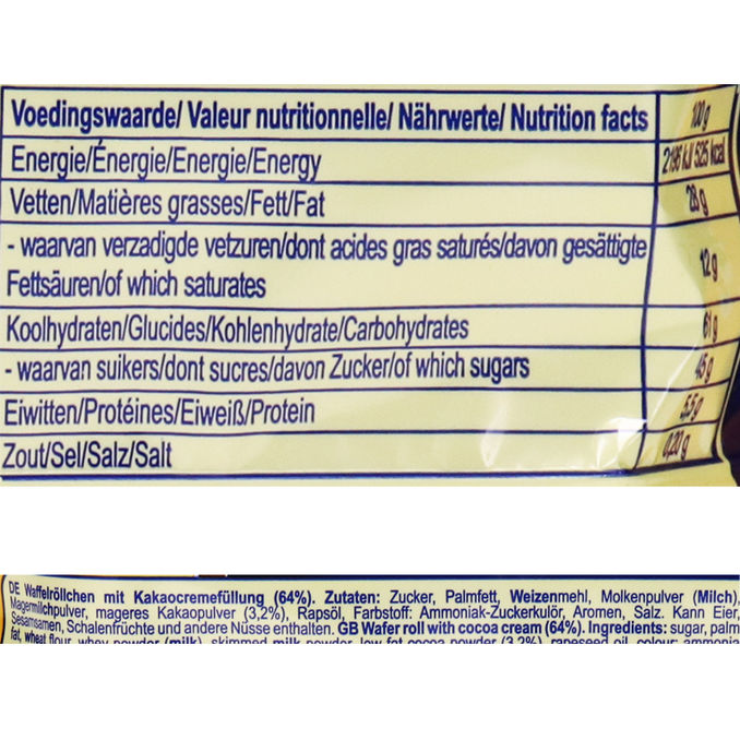 Waffelrollen Kakao Creme, 150g von Tago