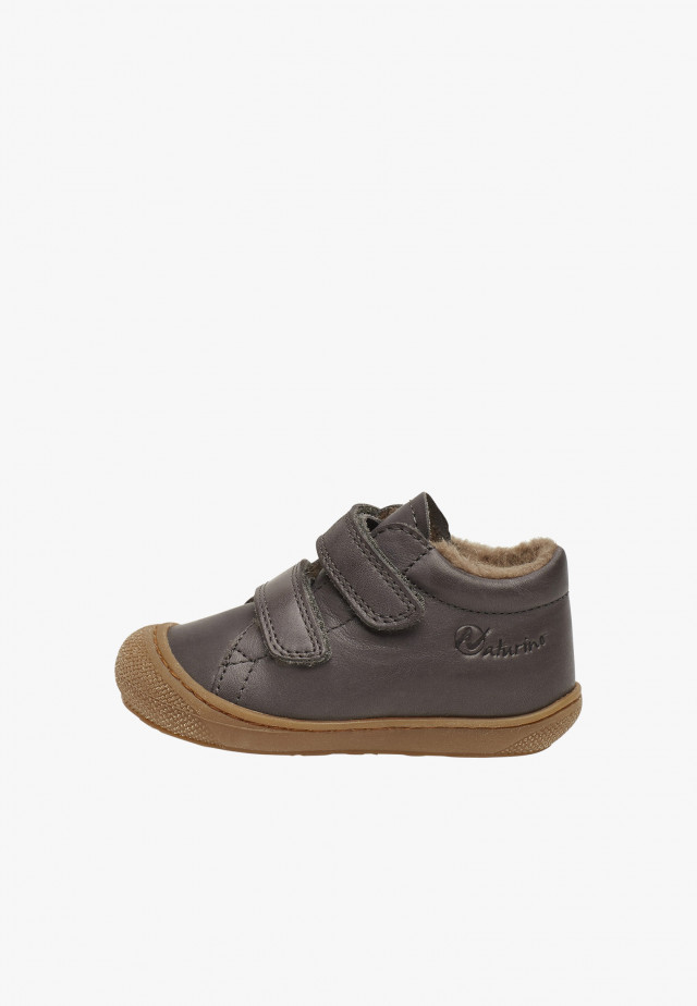 NATURINO COCOON VLLauflernschuhe aus Nappaleder mit Wollfutter, Anthrazit