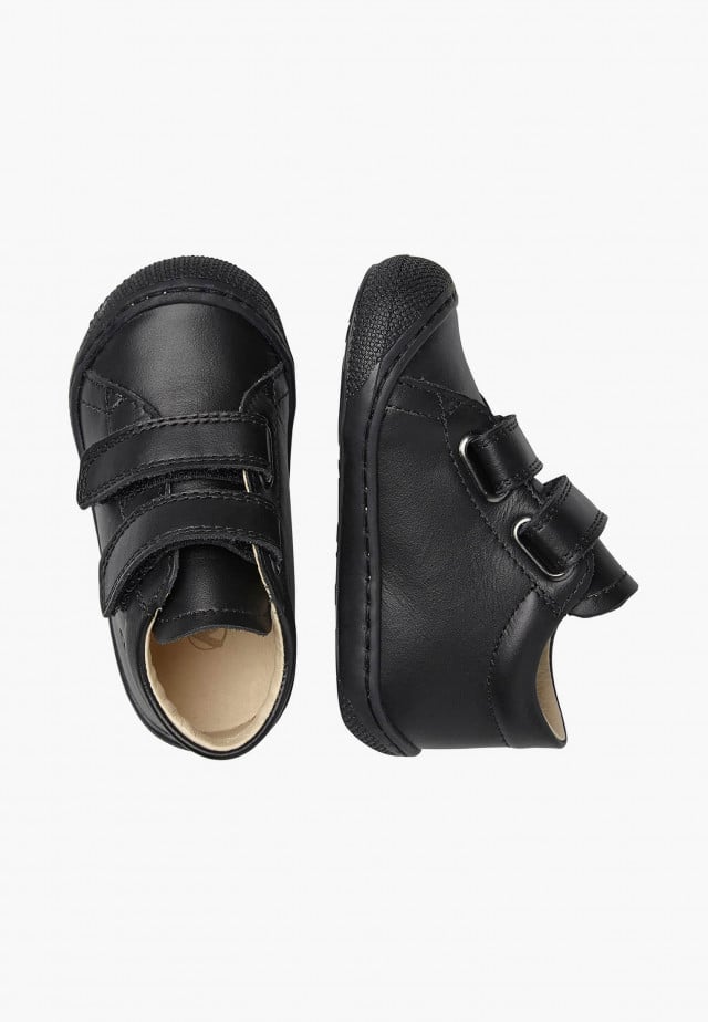 NATURINO COCOON VLLauflernschuhe aus Nappaleder, Schwarz
