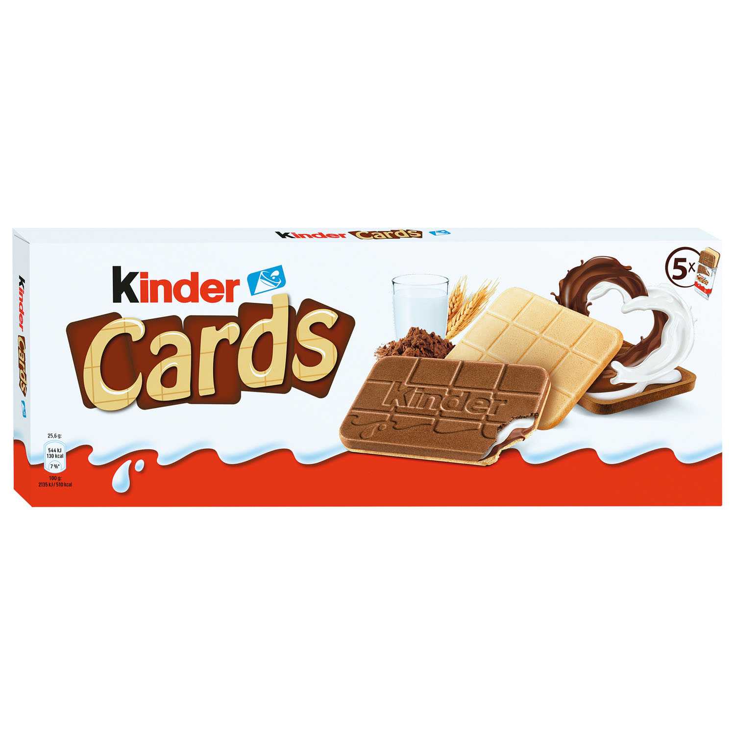 Ferrero Kinder Cards Kekswaffeln 5x 2 Cards 128 g