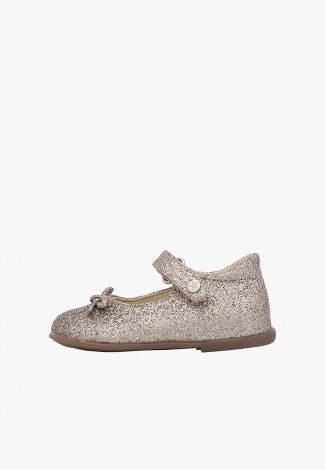 NATURINO BALLETBallerinas aus glitzerndem Leder, Hellrosa