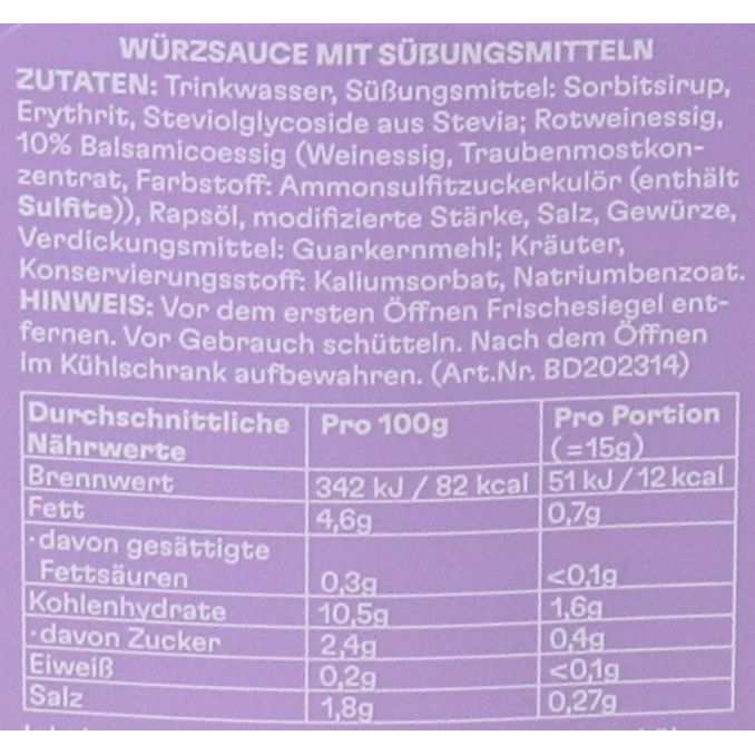 Balsamico Dressing, 300ml von hello taste
