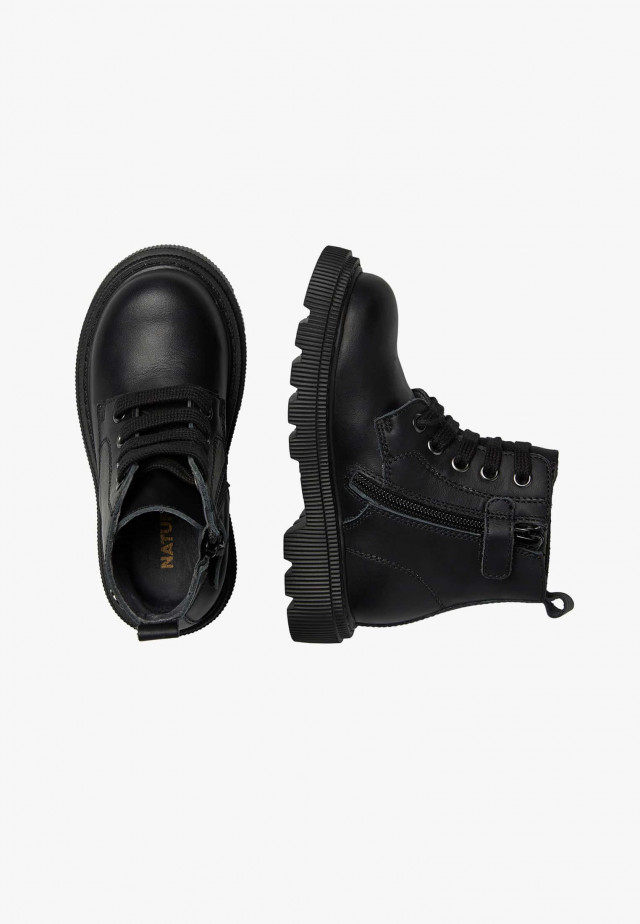 NATURINO FOSTER 2Stiefeletten aus Leder, Schwarz