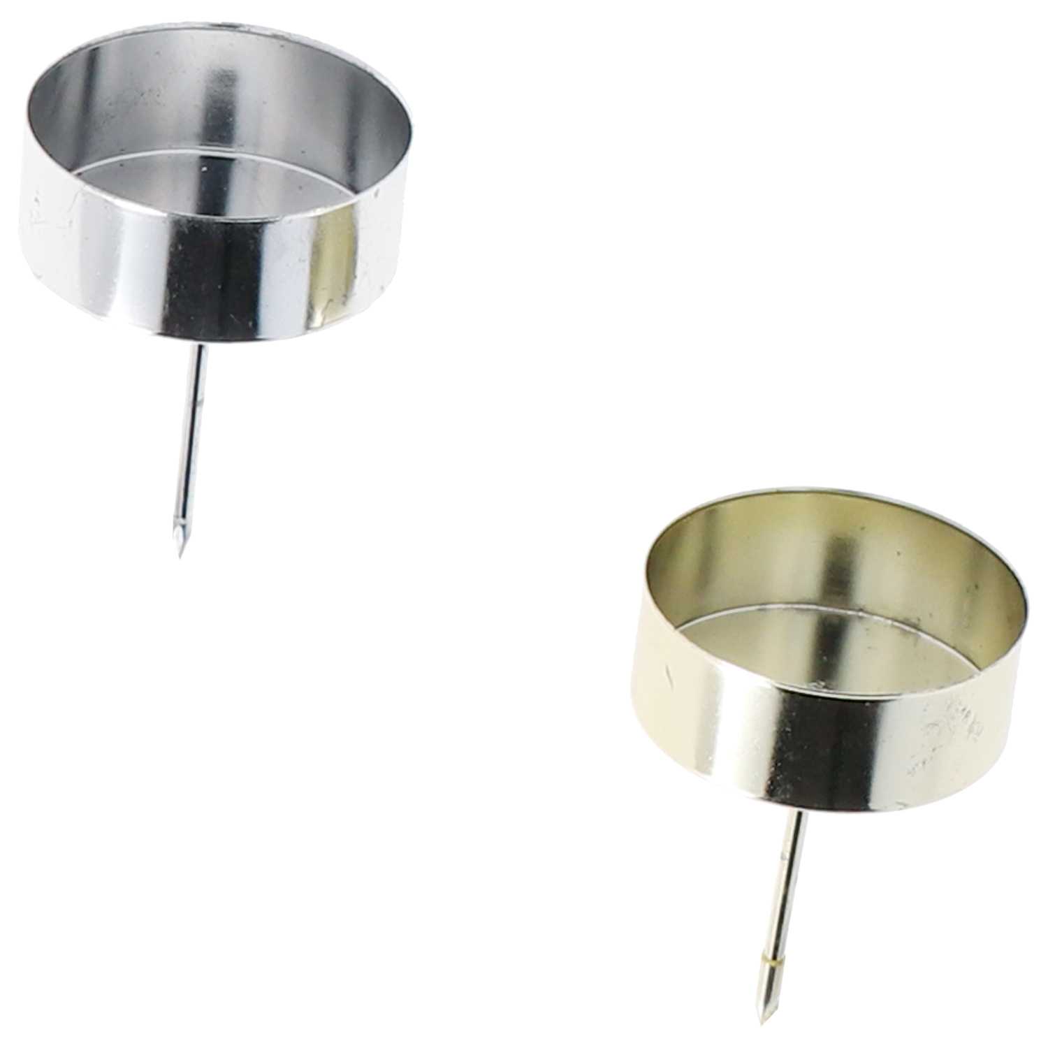 novooo Teelichthalterstecker 4er gold/silber