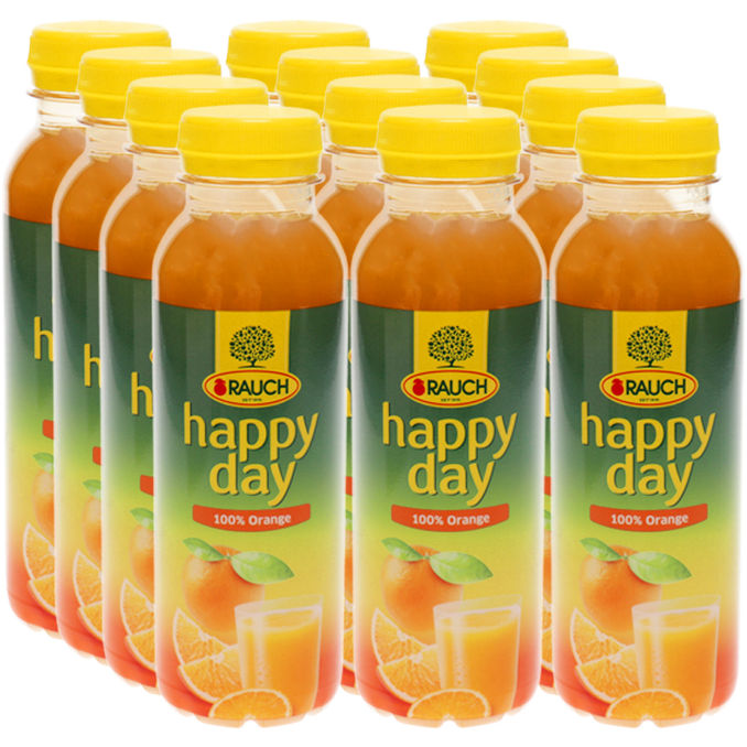 Happy Day Orange, 12er Pack (EINWEG) zzgl. Pfand, 12 x 0,33L von Rauch