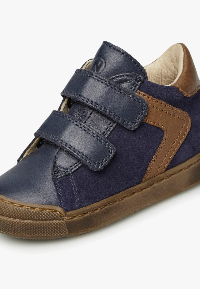 NATURINO HEIST VLSneakers aus Leder und Veloursleder, Marineblau-Lederbraun