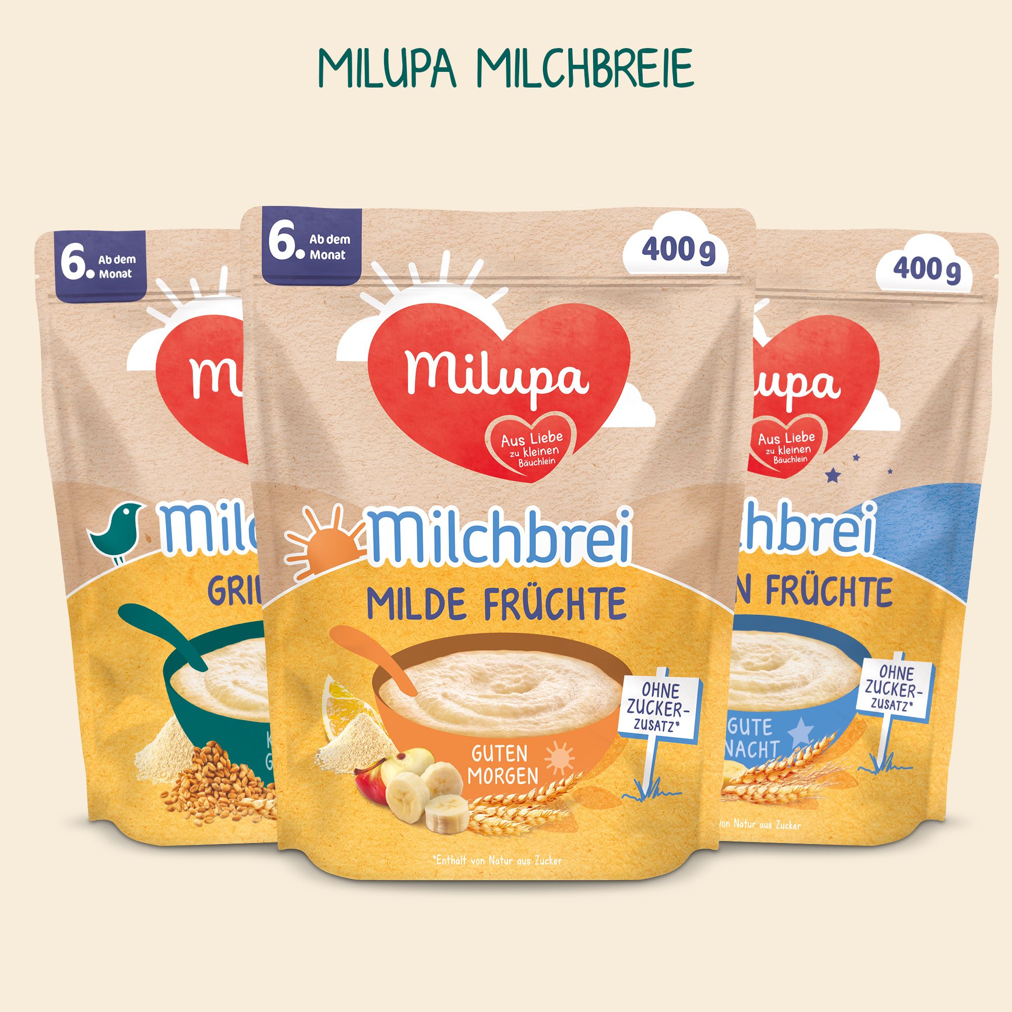 Milupa Gute Nacht Milchbrei Sanfter Start ab dem 5 Monat