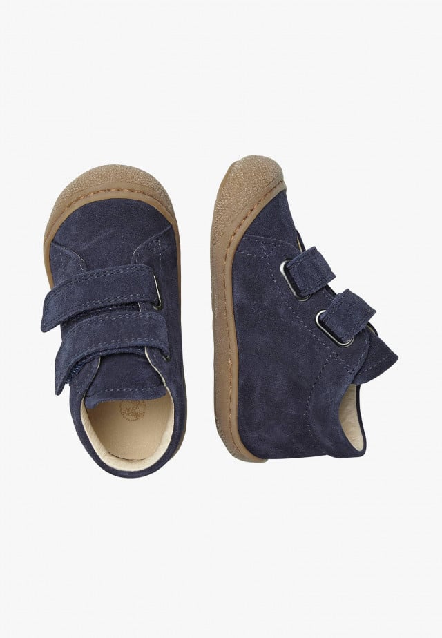 NATURINO COCOON VLLauflernschuhe aus Veloursleder, Marineblau
