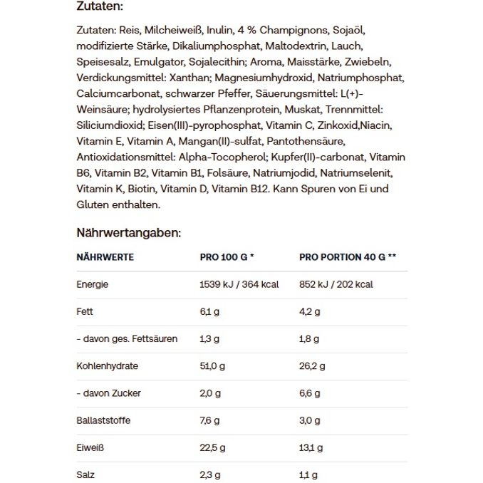 Shape Republic Pilzrisotto, 560g von Shape Republic