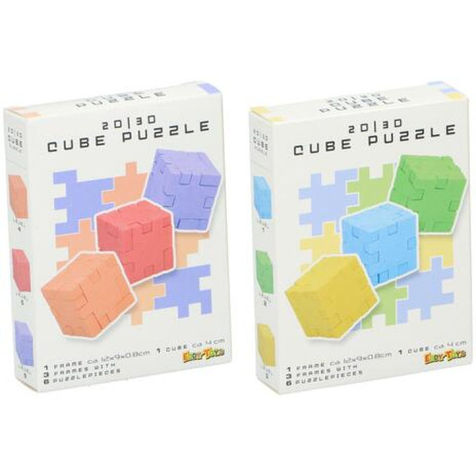 2D/3D-Würfel-Puzzle, 3er Pack, 1 zufällige Farbe von Eddy Toys