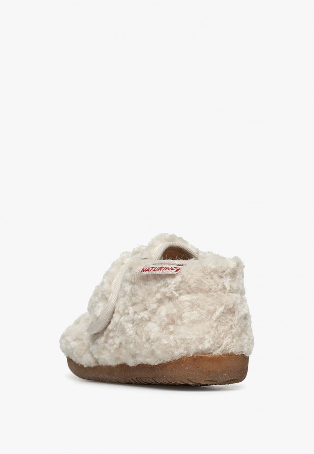 NATURINO HOMEHausschuhe aus Kunstpelz, Creme