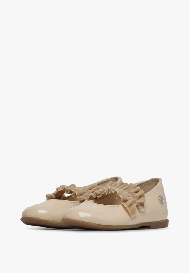NATURINO AMERANTIBallerinas aus Lackleder, Beige
