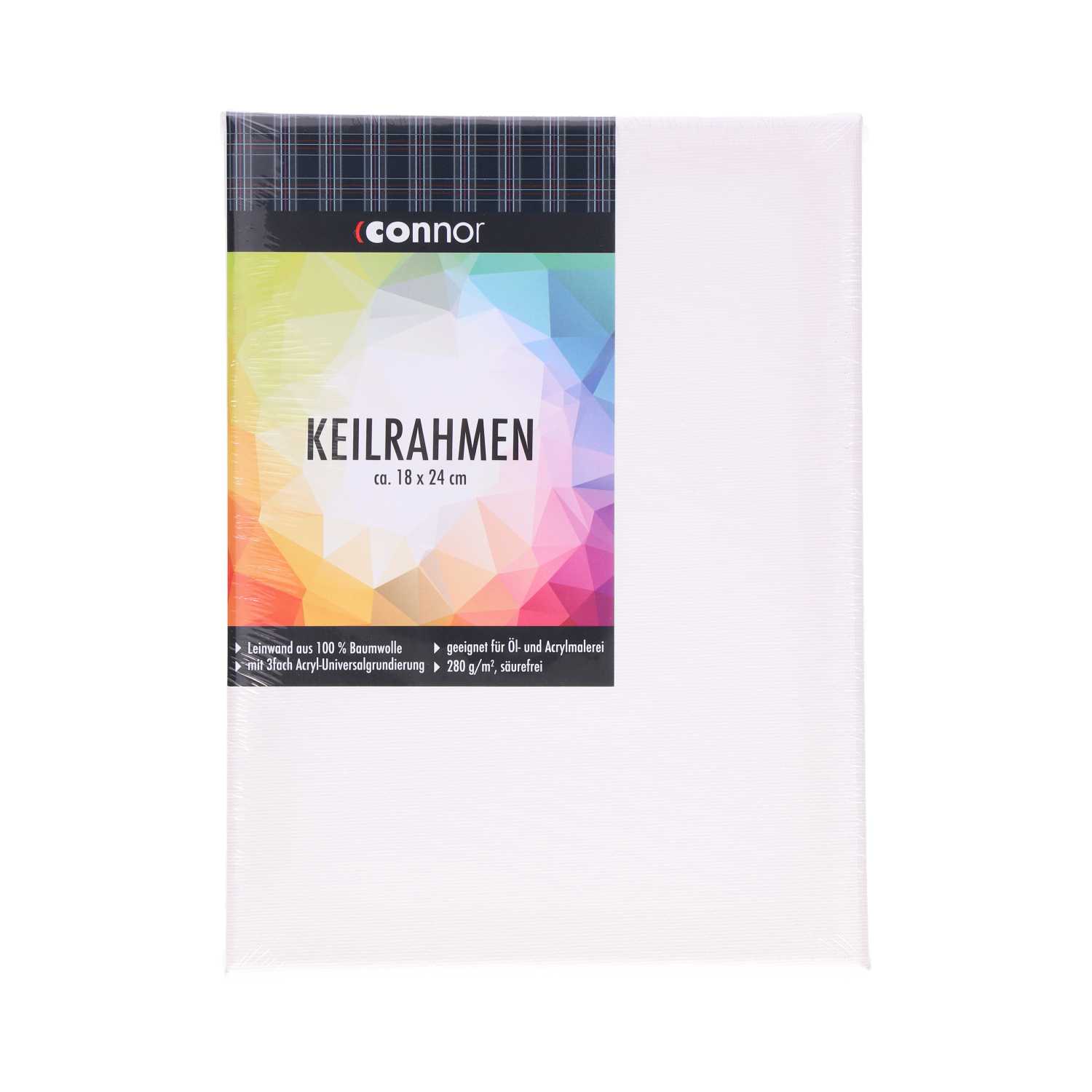 Connor Keilrahmen 18 x 24 cm 100% Baumwolle 280 g/m²