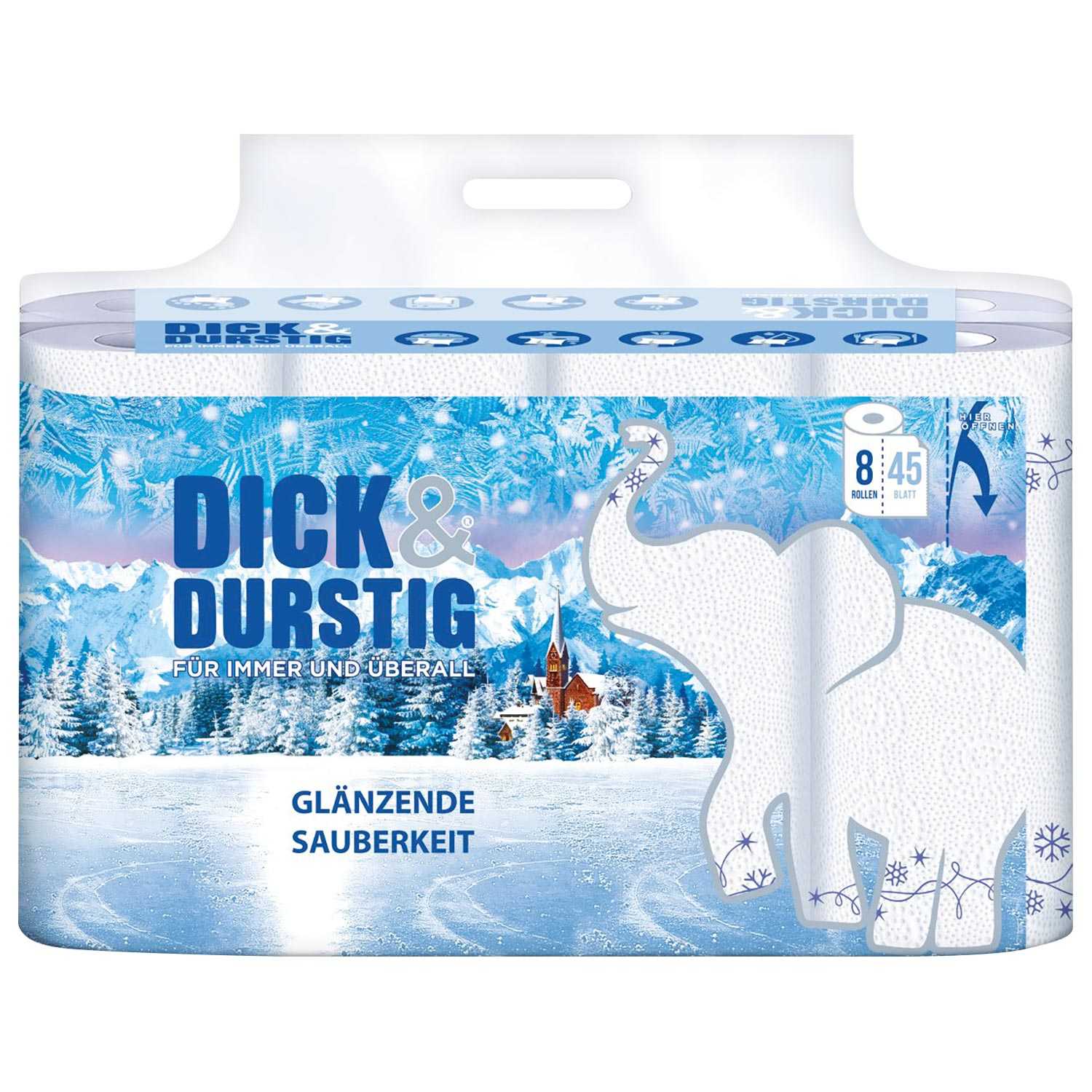 Küchenrollen 8er DICK&DURSTIG