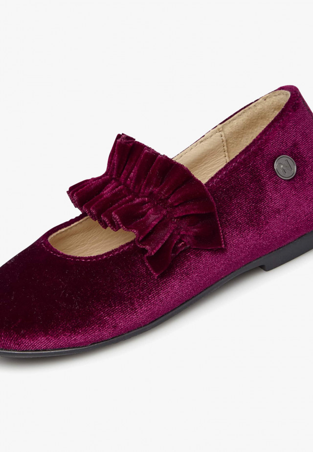 NATURINO AMERANTIBallerinas aus Veloursleder, Bordeaux