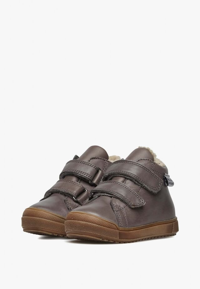 NATURINO NEW MULAZ VLSchuhe aus Leder mit Futter aus Kunst-Shearling, Grau