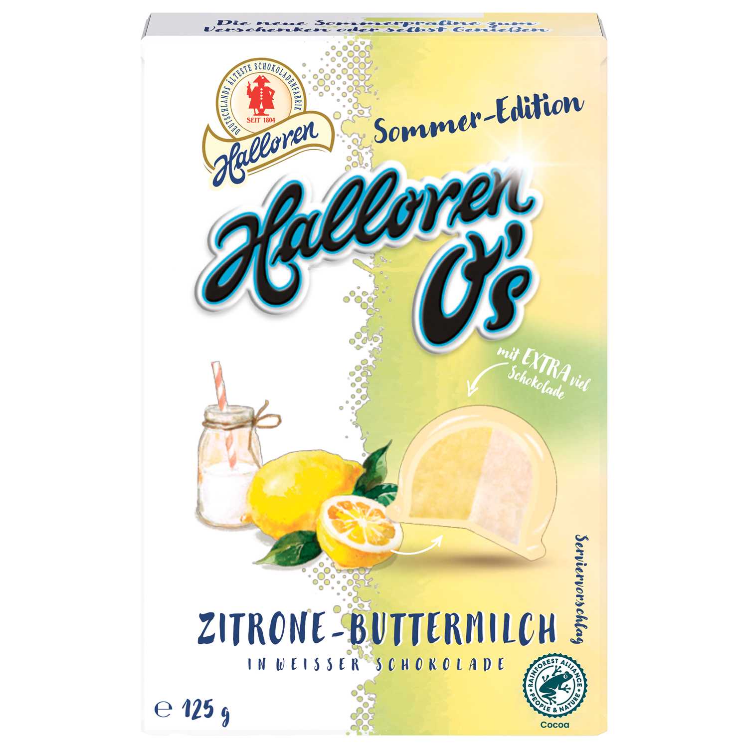 Halloren O´s 125g Zitrone-Buttermilch