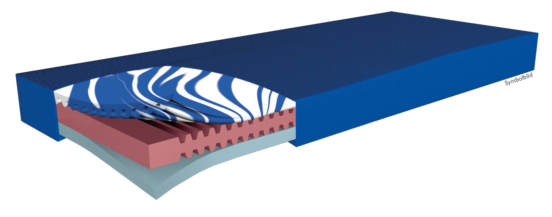 Funke Medical Hyper Foam GEL Dekubitustherapie-Matratze 90 x 200 x 15 cm
