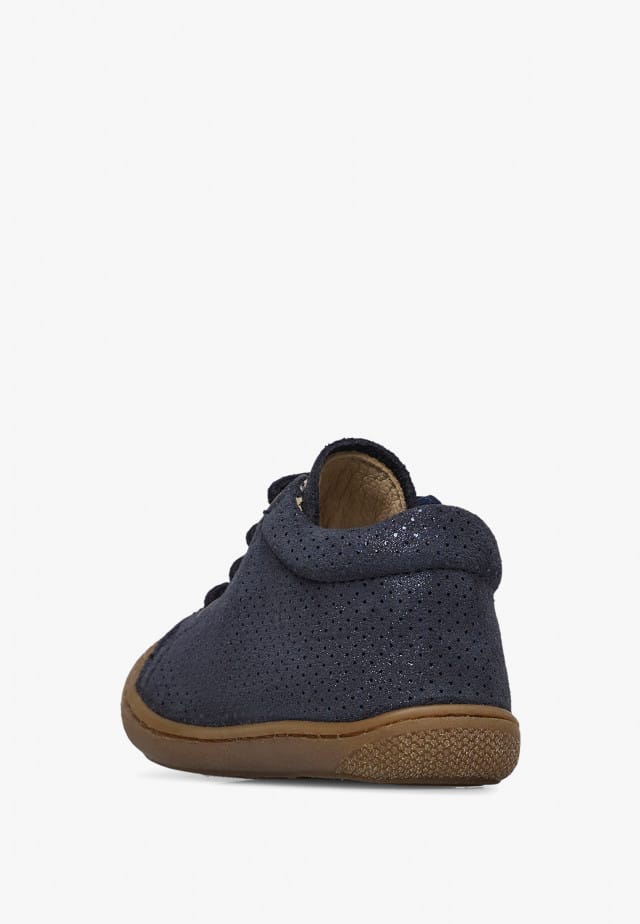 NATURINO COCOON ZIPLauflernschuhe aus Veloursleder mit Reißverschluss, Blau