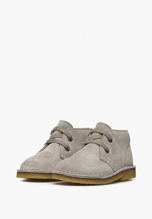 NATURINO MILKYDesert Boots aus Veloursleder, Beige