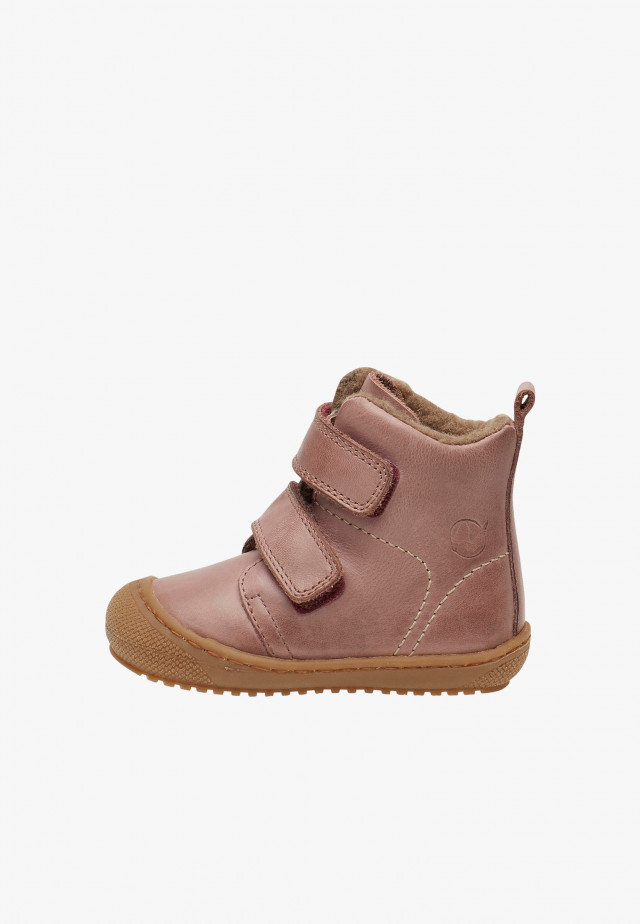 NATURINO BUBBLE VLStiefeletten aus gefüttertem Nappaleder, Rosa