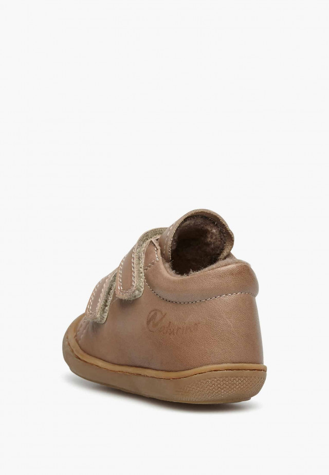 NATURINO COCOON VLLauflernschuhe aus Nappaleder mit Wollfutter, Taupe