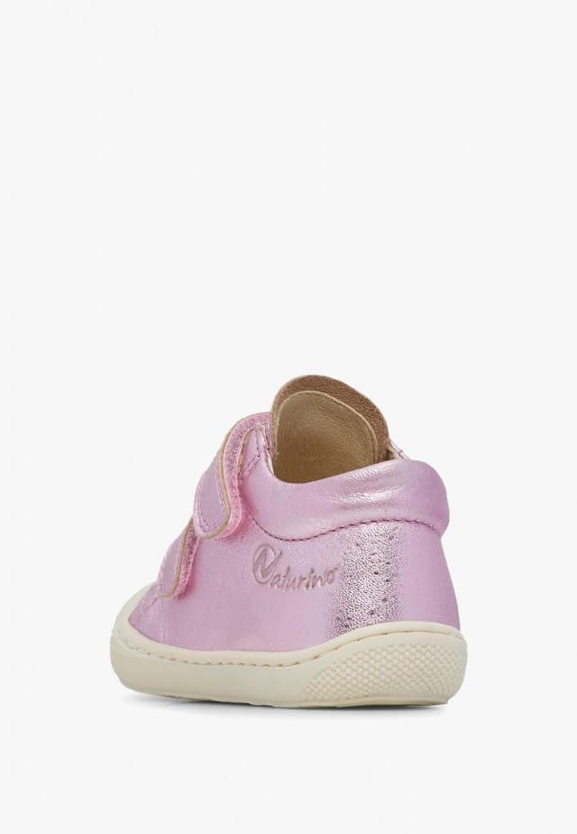 NATURINO COCOON VLLauflernschuhe aus laminiertem Leder, Hellrosa