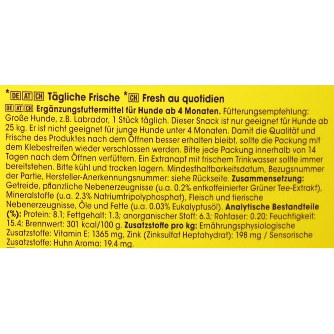 Pedigree Dentastix für große Hunde, 28er Pack, 4 x 270g von Pedigree