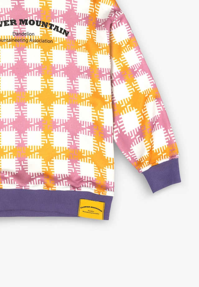 YORISweatshirt, Rosa-Weiß