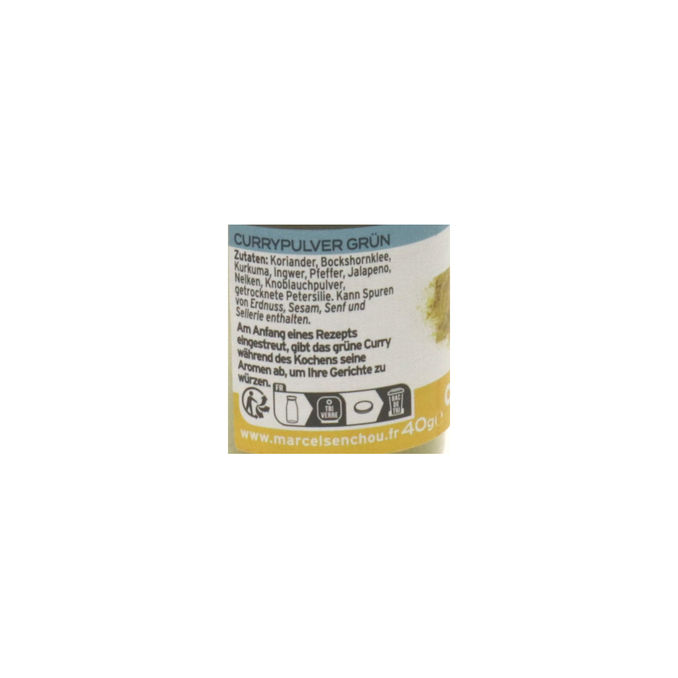 Curry grün, 40g von Marcel Senchou