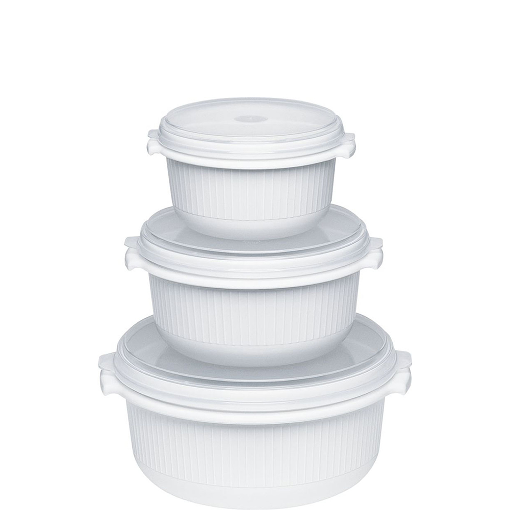 MICRO FAMILY Mikrowellentopf 3er-Set