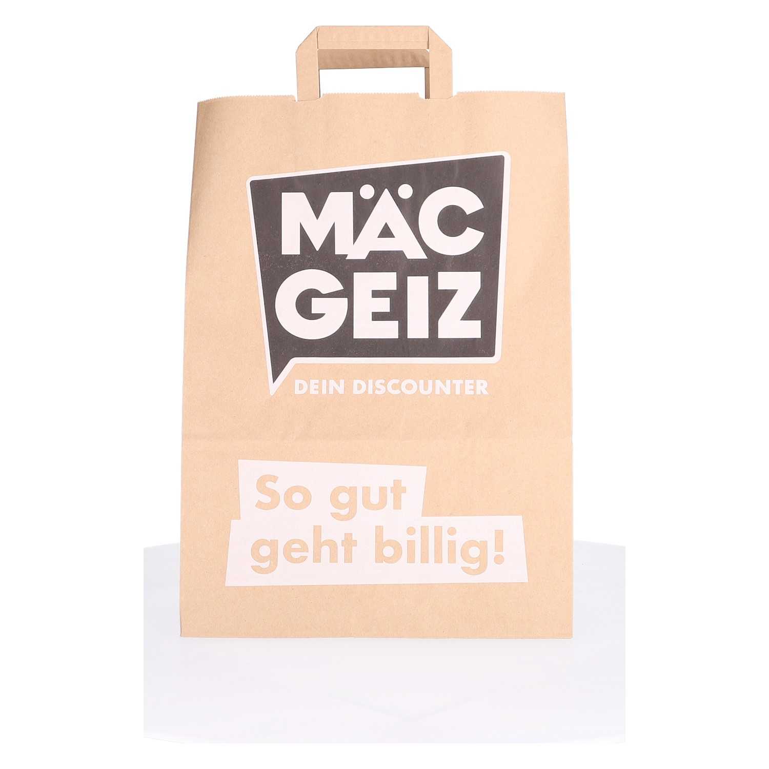 Mäc Geiz Papiertragetasche mit Flachgriff 100% Recyclingmaterial 31,5 x 44,5 x 15,5 cm