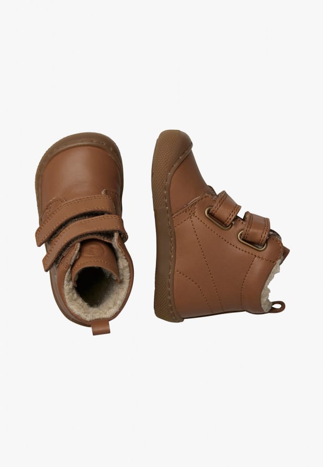 NATURINO WIGGHI VLBarfußstiefel aus Leder, Cognac