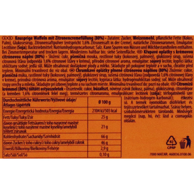 Manner Zitronen-Schnitten, 75g von Manner