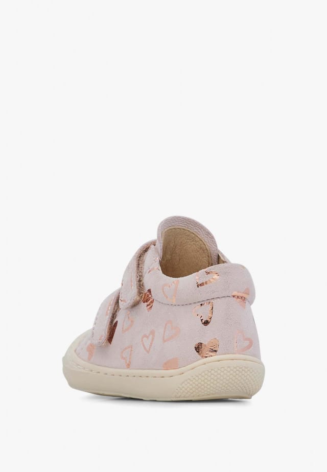 NATURINO COCOON VLLauflernschuhe aus Veloursleder, Puderrosa