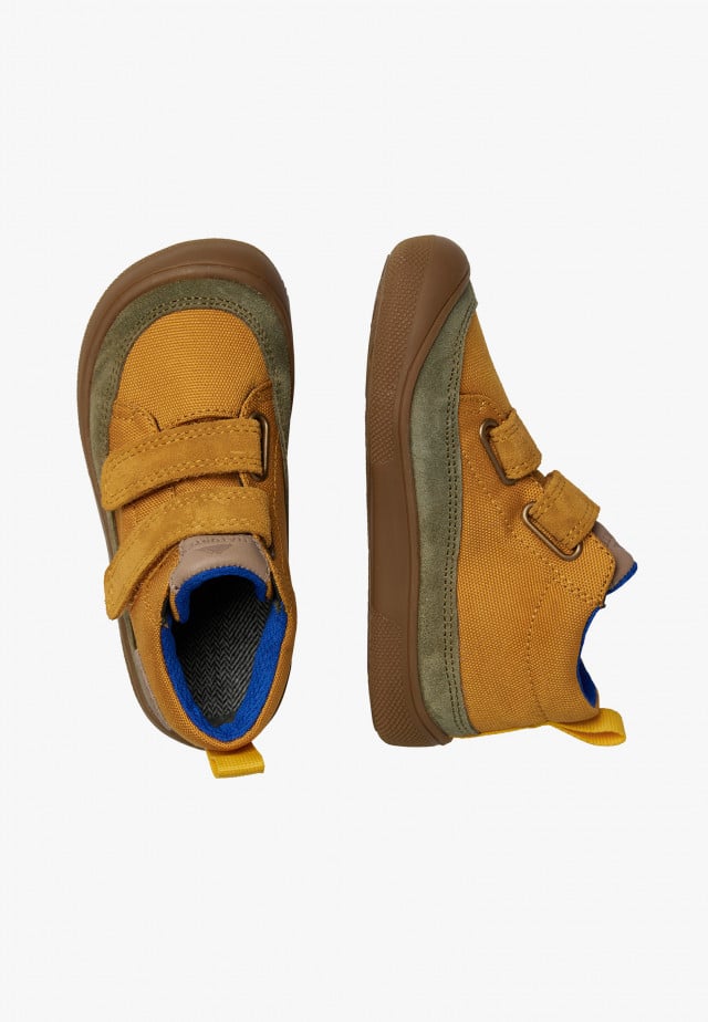 NATURINO NUPTY WPBarfuß hohe Sneakers aus Leder und Gewebe, Kürbis