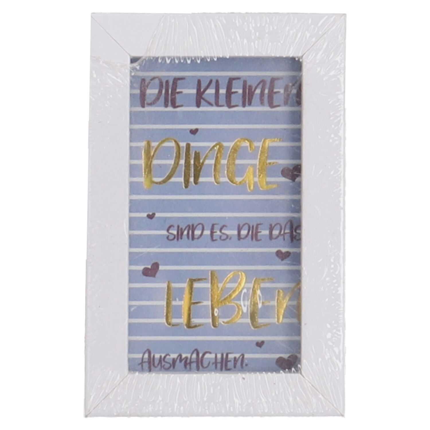 Bilderrahmen Spruch 8,5x5,5cm, 8-fach sortiert