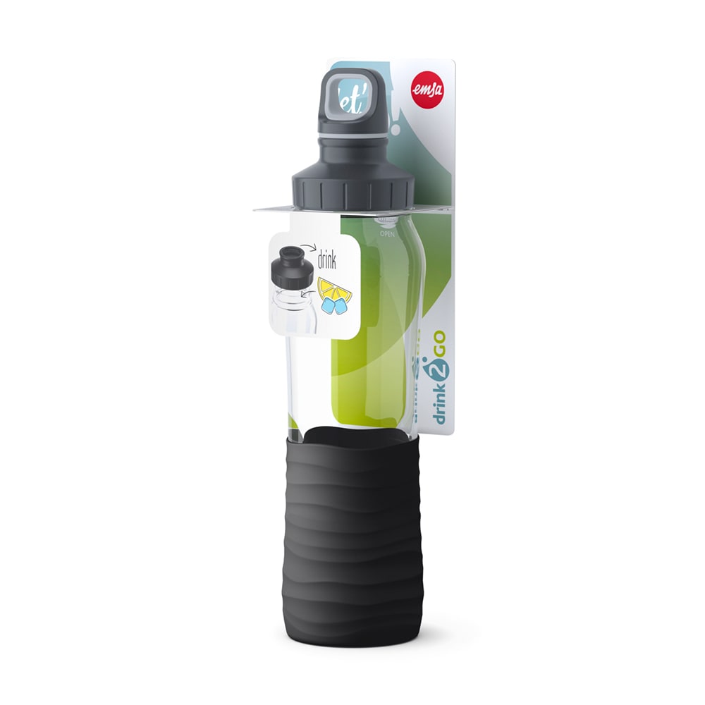 Drink2Go Trinkflasche Glas 0,7 L