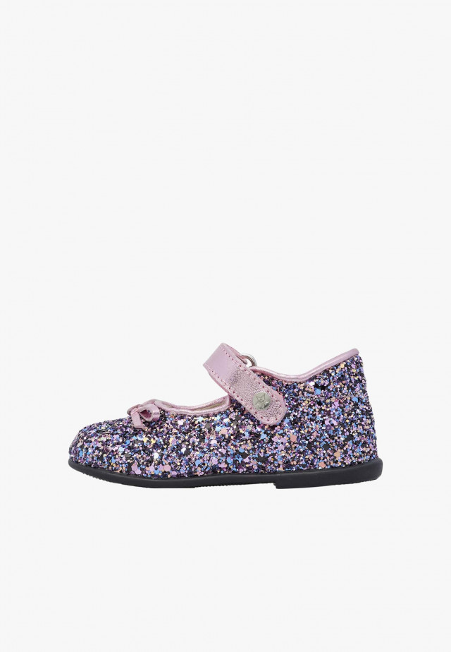 NATURINO BALLETBallerinas aus glitzerndem Leder, Mehrfarbig