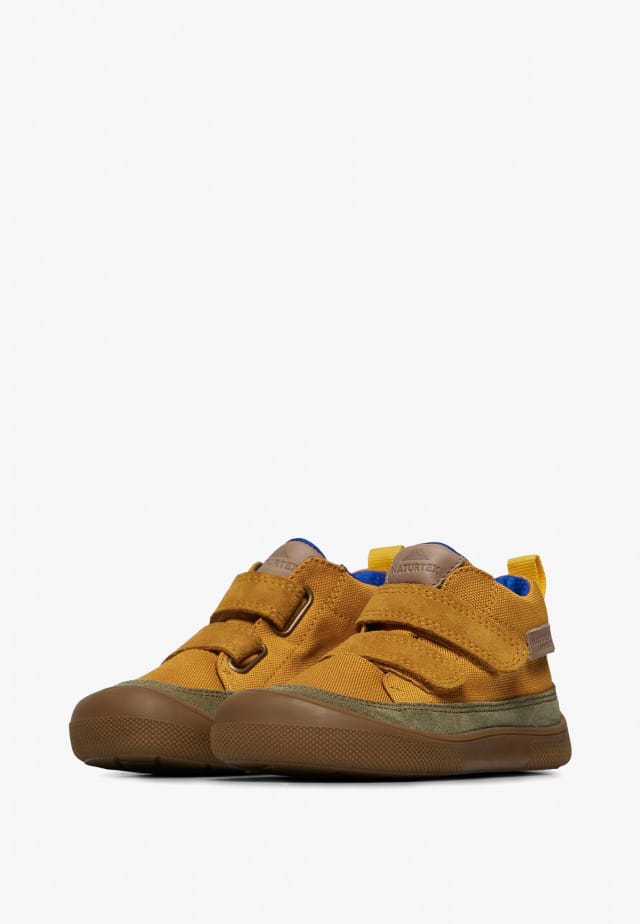 NATURINO NUPTY WPBarfuß hohe Sneakers aus Leder und Gewebe, Kürbis