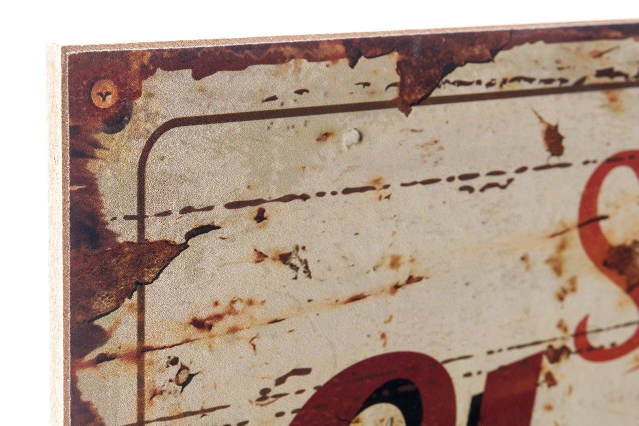 Holzschild CLOSED - braun - 40x30 cm