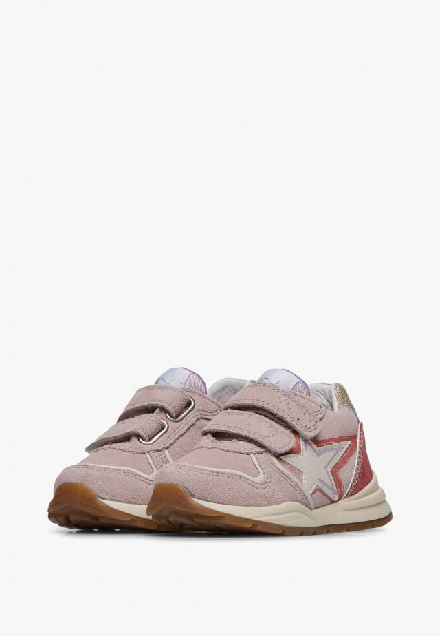 NATURINO ROY VL.Sneakers aus Veloursleder, Rosa