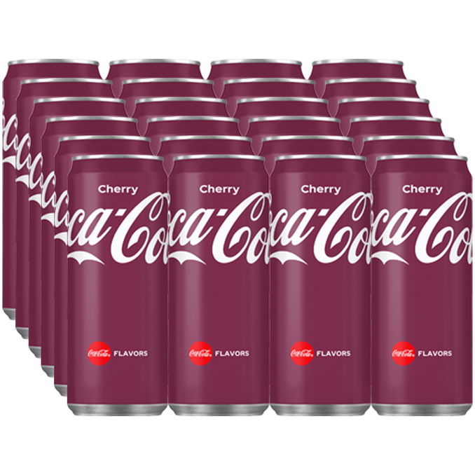 Coca-Cola Cherry, 24er Pack (EINWEG) zzgl. Pfand, 24x 0,33L von Coca-Cola