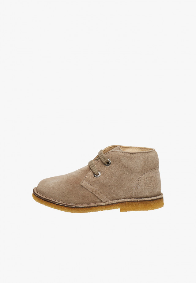 NATURINO MILKYDesert Boots aus Veloursleder, Beige