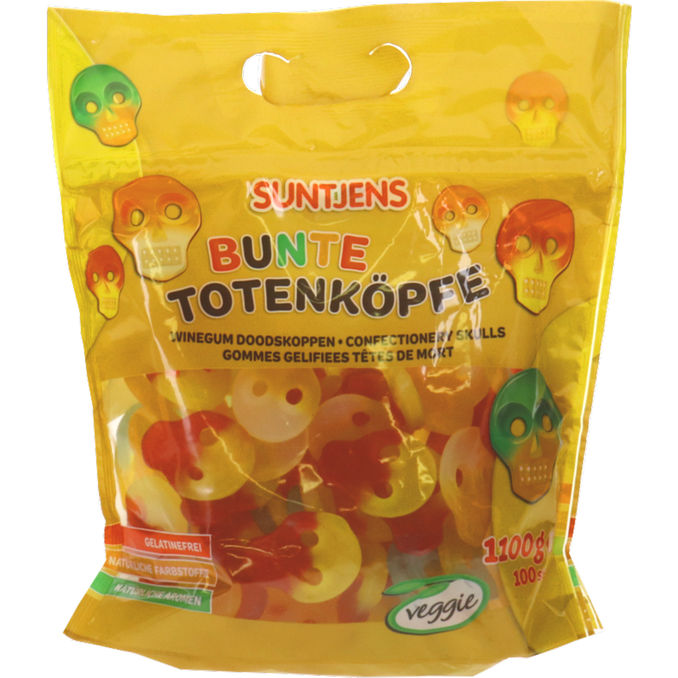 Suntjens Bunte Totenköpfe, Maxi, 1100g von Suntjens