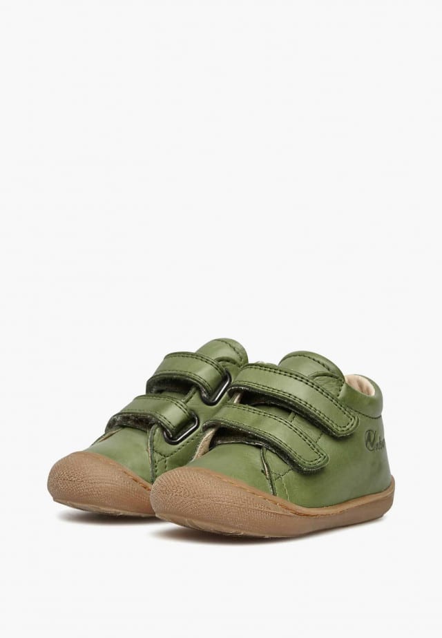 NATURINO COCOONLauflernschuhe aus Nappaleder, Olivgrün