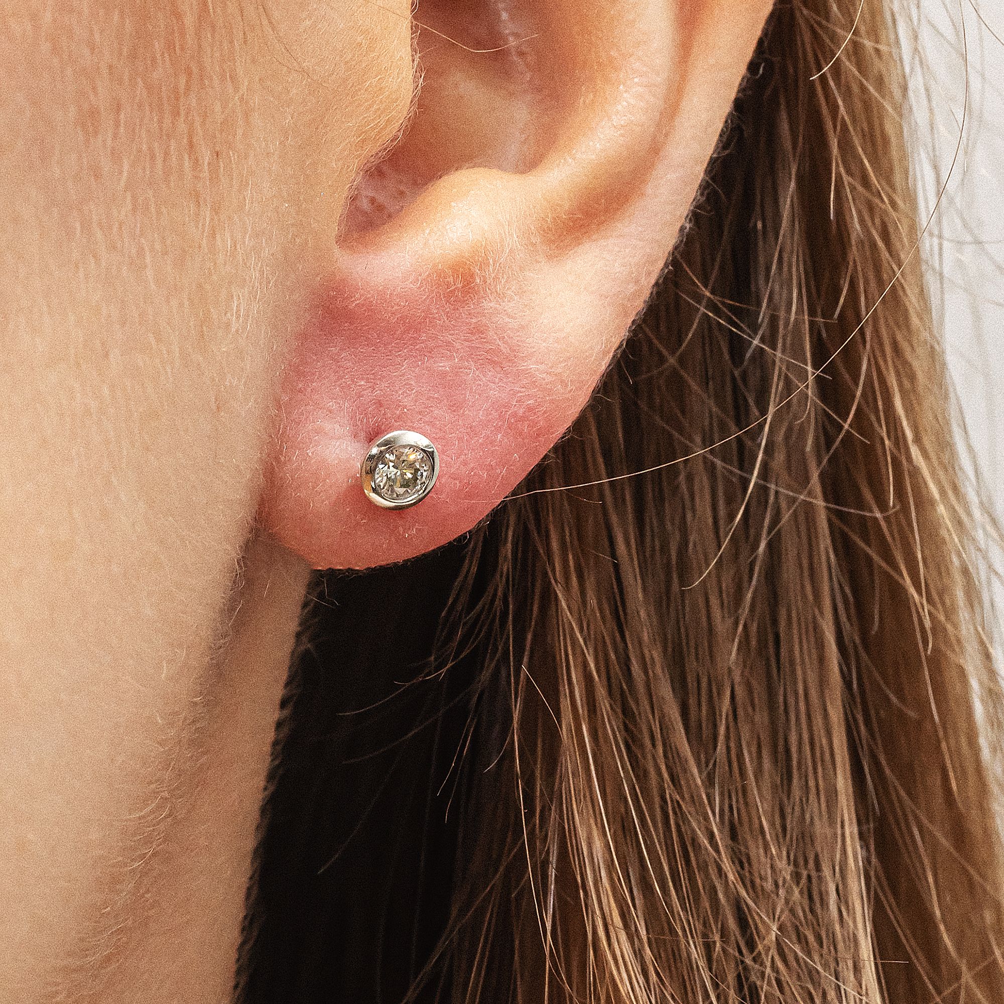 Diamonds by Ellen K. Ohrstecker 585 Gold Brillant 0,20ct.