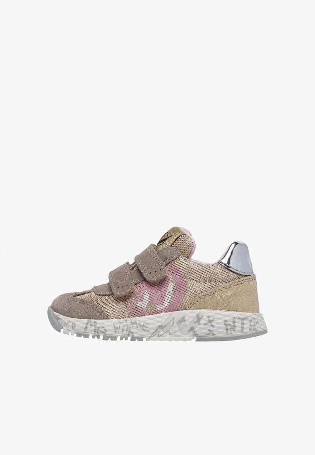 NATURINO JESKO 2 VL.Sneakers aus Veloursleder und technischem Gewebe, Beige-Grau